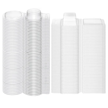100 бр Прозрачни Празни Пластмасови бутилки PET-форми за стопяване на восъчни мивки под формата на контейнери за стопяване на восъчни мивки