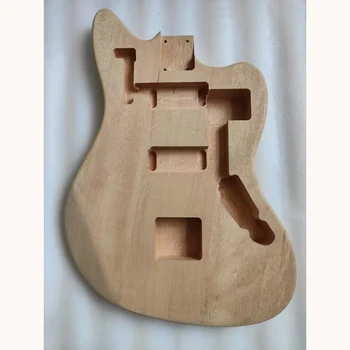 JM-Корпус електрически китари, незавършена материал от червено дърво, ръчна изработка, дървена бъчва, напълно нов проект, JM