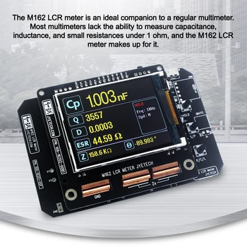 M16LCR машина за висока точност Измерване на капацитет 1pF -20mF 0,1 Ω-20 MΩ Ohmmeter Тестер за Транзистори Честотен Тестер PWM Мултицет Правоъгълна форма