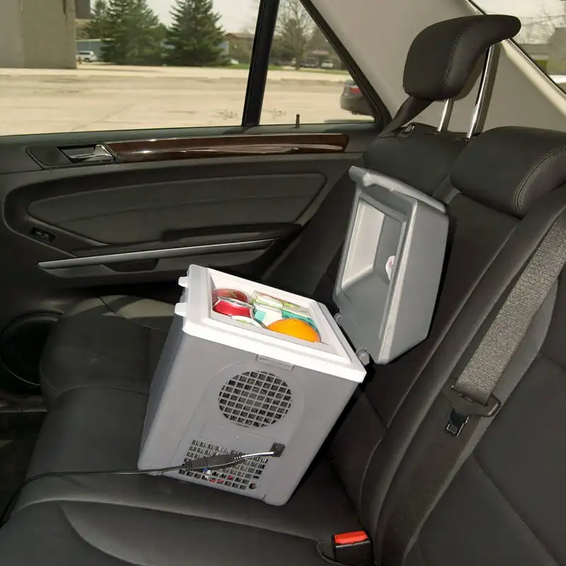 Електрически Охладител-топло Traveller P9 Без лед 12, 9,3 Л / 9,8 кв., удобен за носене Сандък за лед, Сив цвят