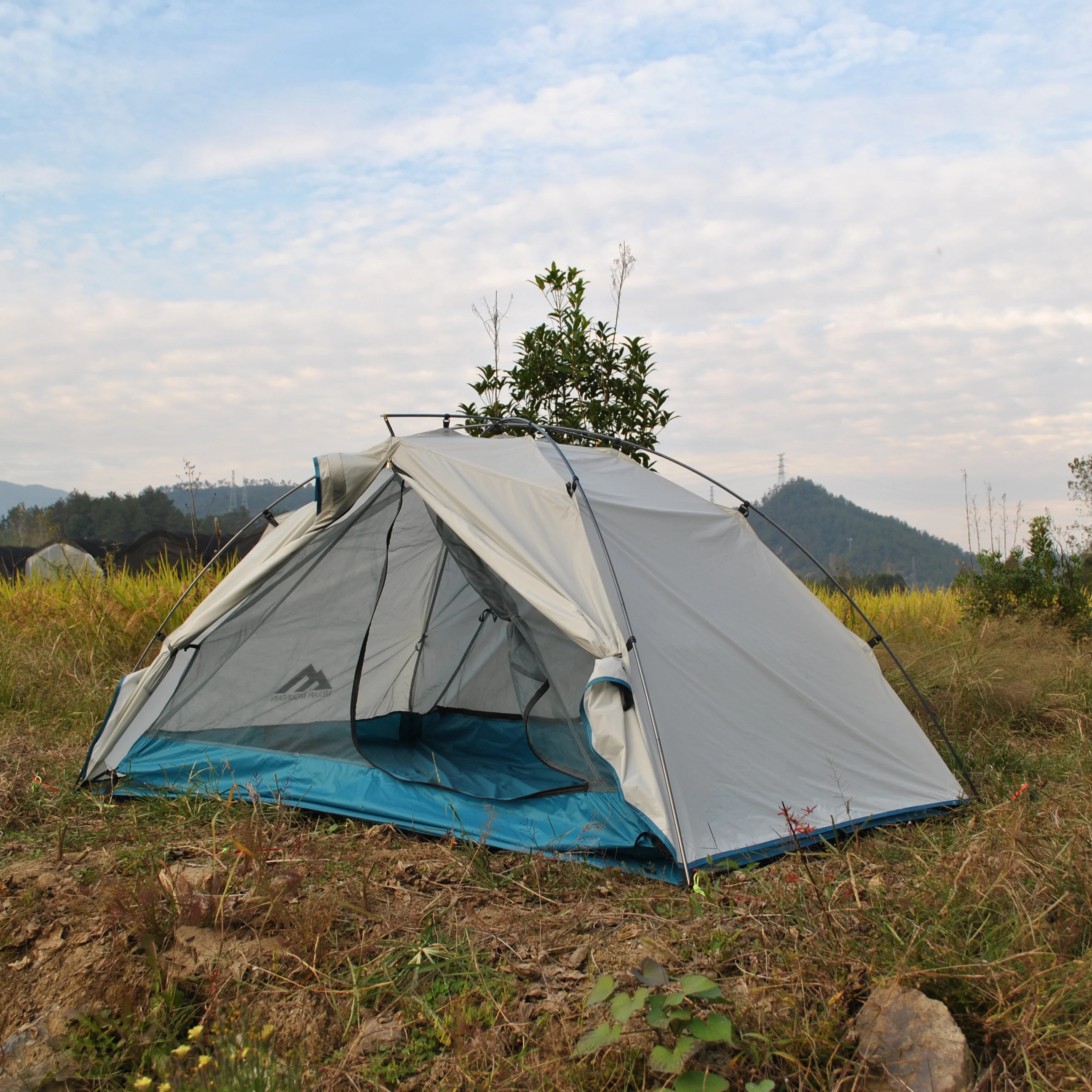 Висококачествена сверхлегкая кемпинговая палатка със скелети от силикон покритие 20D, Външна Сверхлегкая палатка CZX-523 за 2-ма души, Сверхлегкая палатка за туризъм