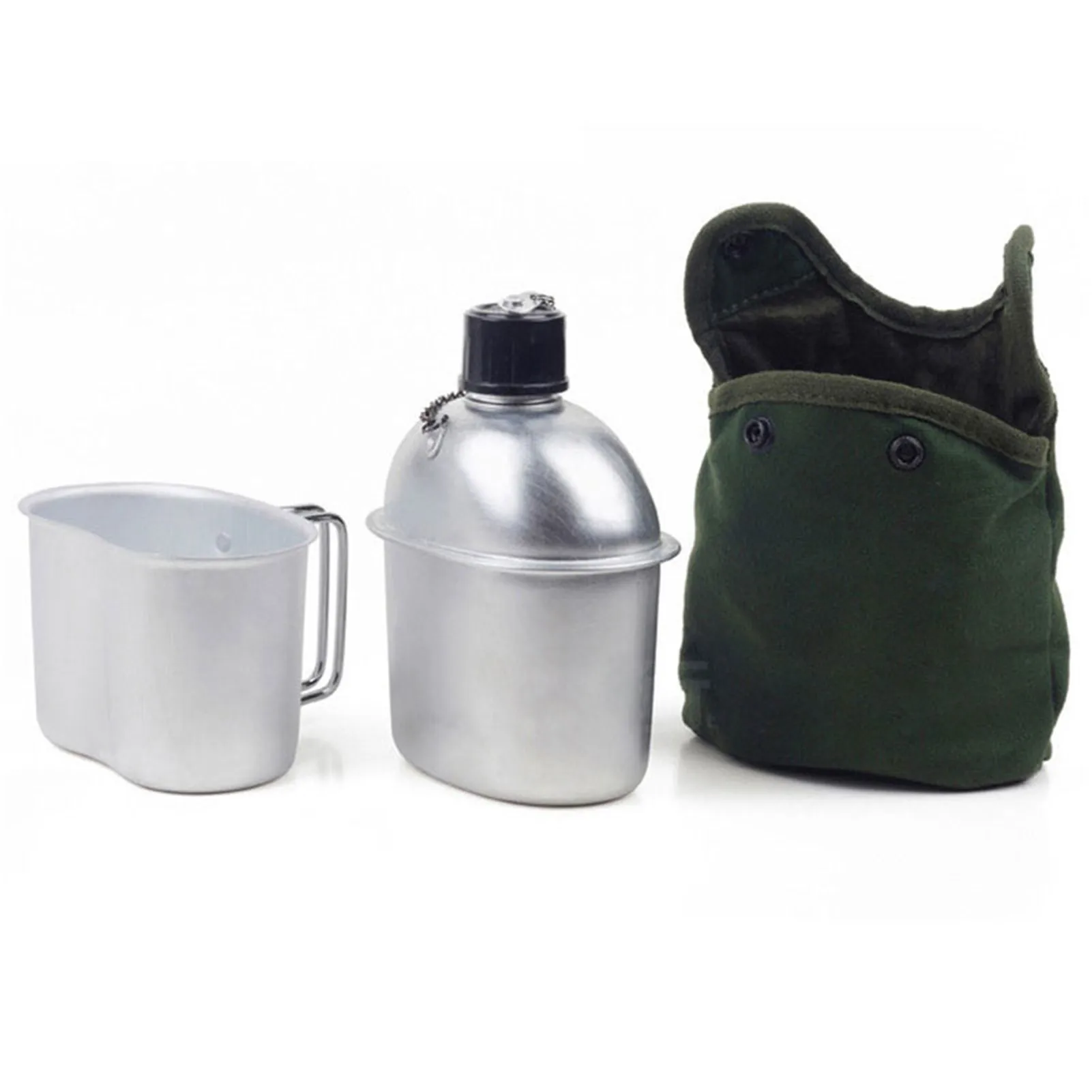 Армията бутилка за вода във военната стил, Туристическа Столова Чаша с дръжка, Преносим практичен Инструмент за скално катерене на открито, разходки