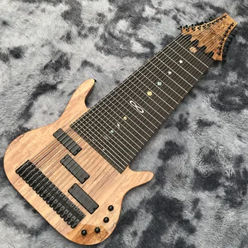 Висококачествена електрическа китара от червено дърво със 17 струни