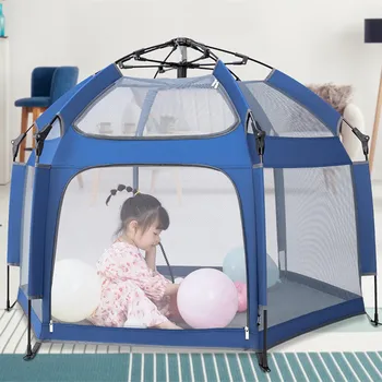 Детски Игри заключване на Автоматична Детска Защитна Ограда Преносима Сгъваема Палатка за безплатна Инсталация Пролетен Пикник