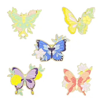Мультяшные Брошки С Пеперудата е От Сплав, Декоративен Икона на Животното, Универсални Модни Игли за Партита, Празници, Дамских Подарък Пакети