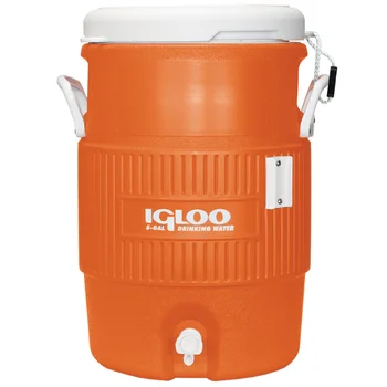 Тежкотоварни охладител за напитки Igloo обем 5 литра - Оранжев